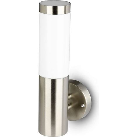 V-Tac – Applique extérieure LED E27 8624 – Acier inoxydable IP44 – Dimensions 355x76mm – Pour éclairage terrasses et allées - VT-833 (1/10)