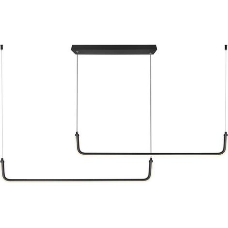 V-TAC Lámpara de colgas LED 24W L:1525mm Diseño Moderno Color Negro 4000K (1/5)
