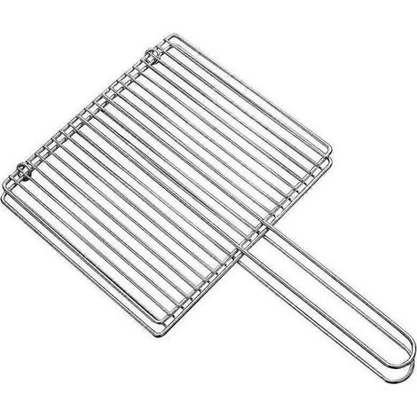Panier à griller en acier inoxydable 30 x 20 cm pour poissons et légumes, grille extérieure 304, couleur B (1/5)