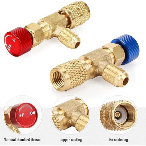 Valve de sécurité pour liquide de refroidissement en 1 pièces - 1 / 4 " 1 / 4" 1 pièces 1/45/16- matériau laiton (1/5)