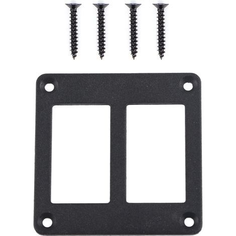 Scatola di derivazione per interruttore a bilanciere a 2 vie, con staffa di montaggio, realizzata in alluminio resistente, ideale per barche, camper, SUV, veicoli marittimi, auto, rimorchi e camion. (1/5)