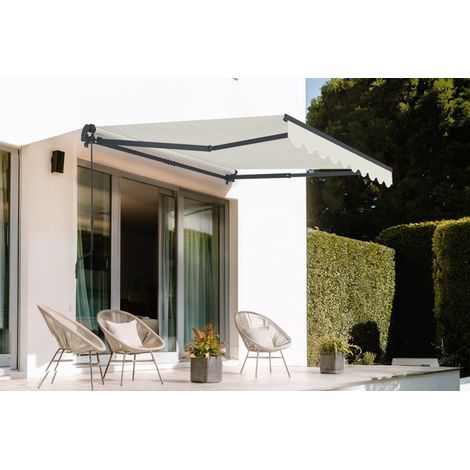 Toldo monobloque VECCHIO 2,5m x 2m - Lona premium 320 g/m² Beige