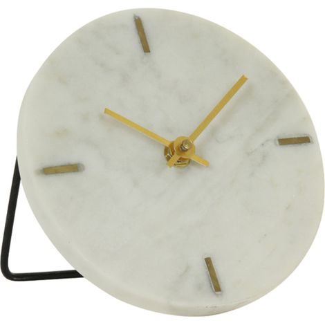 Orologio Light & Living MORENO in pietra effetto marmo bianco -