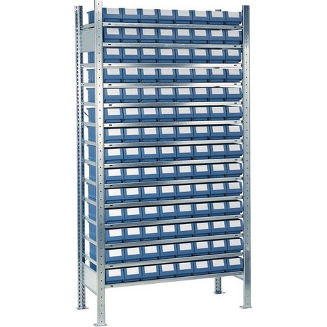Estante sin tornillos H2000xW1000xD500mm Estante adicional 14 estantes de acero 112 x 7