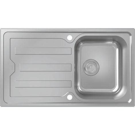 hansgrohe S44 fregadero empotrado 342, acero inoxidable, con (1/2)