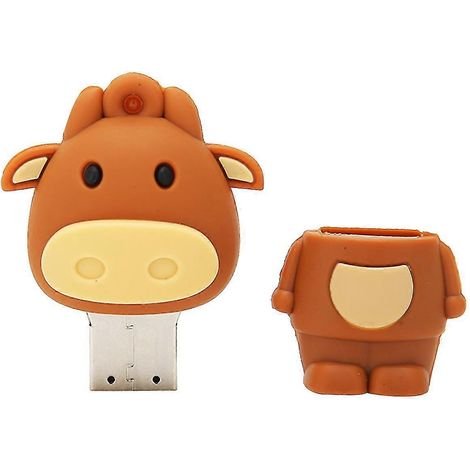 Clé USB portable à motif dessin animé, 32 Go, Plug and Play, clé de stockage haute vitesse pour ordinateur de bureau, ordinateur portable, tablette, TV Clé USB de protection en ABS (1/5)