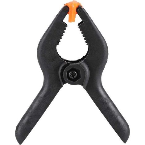 Lot 10 pinces clip ressort – type A noir – multifonctionnel – bricolage bois – menuiserie – 3in 35mm (1/5)