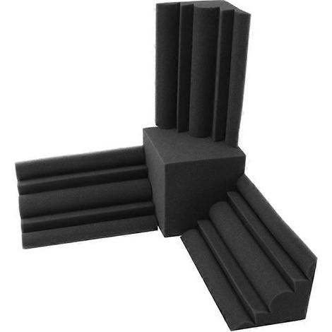 Panneau Acoustique Alvéolé Ignifuge + 3 Panneaux Absorbants Grave, Mousse Anti-Bruit pour Studio, Traitement Sonore Résistant au Feu (1/5)