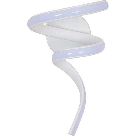 Applique a led curvo 10 watt lampada da parete stilizzata tre colorazione di luce calda fredda naturale (1/5)