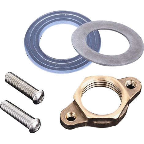 Raccords de fixation de robinet en cuivre acier inoxydable Rondelle de fixation à écrou anti-perte pour robinet à trou unique Embout droit en cuivre élargi de 20 mm (1/3)