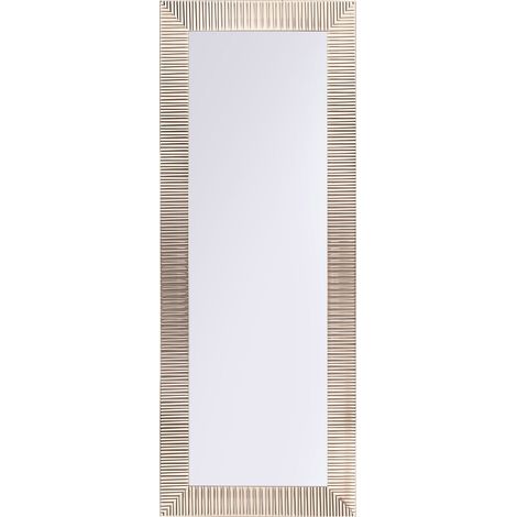 Espejo de pared dorado 50 x 130 cm marco moderno para salón pasillo Draveil (1/5)