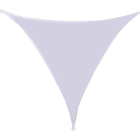 Voile d'ombrage Triangulaire 3x3x3m Imperméable Toile Ombrage UV Protection pour Patio Jardin, Terrasse,Extérieur, Balcon (Blanc) (1/5)