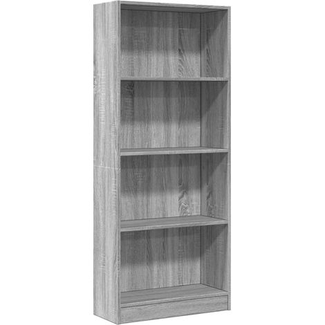 Maison Exclusive - Bücherregal Grau Sonoma 60x24x143 cm Holzwerks