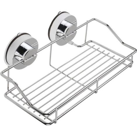 Étagère de Salle de Bain en Acier Inoxydable avec Aspiration Puissante (1/4)