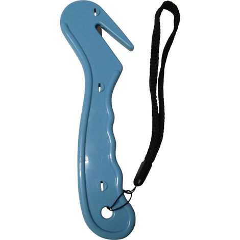 Hay Net Safety Cutter Sky Blue (Horse Straw Stable Round Bale Blade Hook