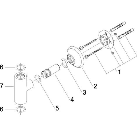 Dornbracht 90171103300-99 fixation pièces de rechange