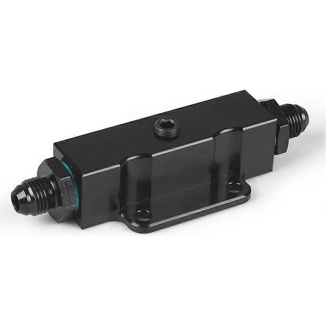 Filtre à carburant en ligne AN6 pour moteurs hautes performances, avec support et interface de manomètre de pression de carburant 1/8 NPT. (1/5)