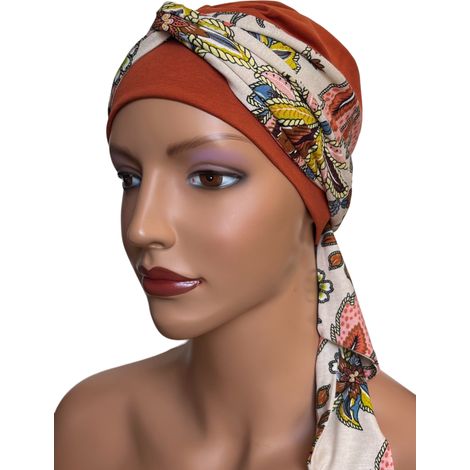 Turbante da donna Lena 056-355 in bambù, sciarpa morbida, adatta anche dopo la chemioterapia. (1/5)