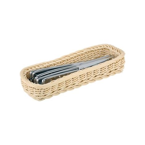 Cesta para cubiertos, Aps, ligera, 27 x 10 cm