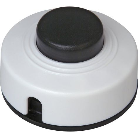 Kopp 191801088 Interruttore a pedale con piastra antistrappo Nero, Bianco 1 x Off / On 2 A 1 pz. (1/3)
