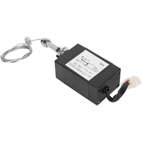 Électrovanne de moteur diesel en plastique, normalement ouverte, interrupteur de commande d'arrêt, 24 V CC, XHQPT (1/5)