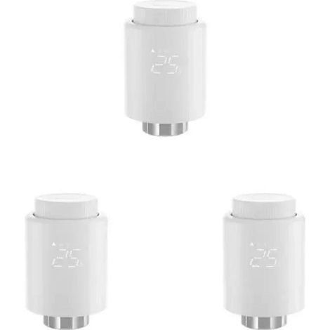 Robinet thermostatique de radiateur à commande à distance, chauffage intelligent, protection antigel, commande groupée, télécommande Wi-Fi intelligente - JBMEDIA (1/4)
