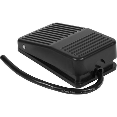 Pedale di controllo, alimentazione elettrica 220V 10A, interruttore a pedale in plastica on/off con cavo da 10 cm (1/4)