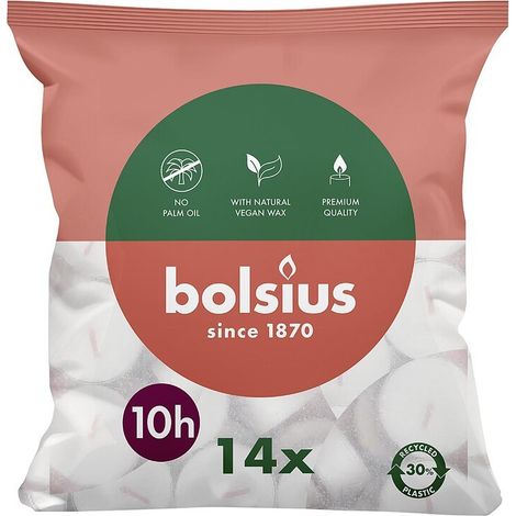 BOLSIUS Maxi-Teelichte 14er Pack - 6 Stück
