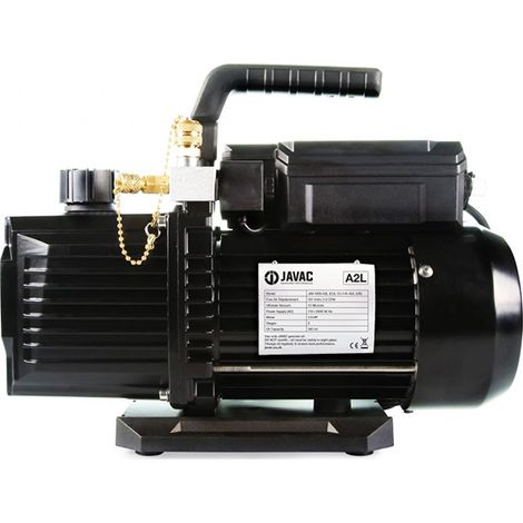 Pompe à vide climatisation CC-141 – Bi-tension – Débit max 50L/min – Conception anti-étincelles – Vidange d'huile facile d'accès – Javac