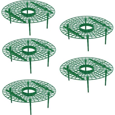 5 Pcs Fraise en Plastique Prend en Charge Le Maintien des Fruits en Hauteur pour Éviter La Pourriture du Sol Support de Fraisier pour Le Jardin (Vert)