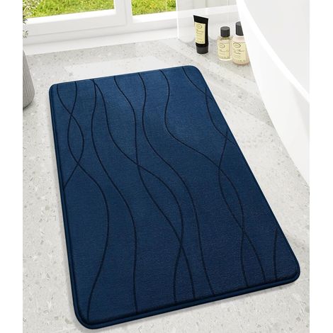 1 Tapis de bain, Mousse à mémoire de forme, Absorbant, Antidérapant, Salle de bain et WC (1/5)