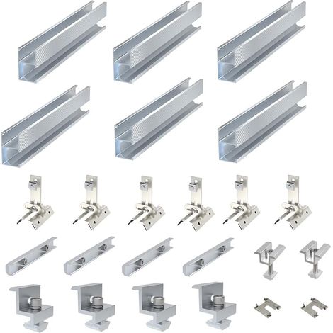 Supports de montage pour panneau solaire - Pinces en métal (1/5)