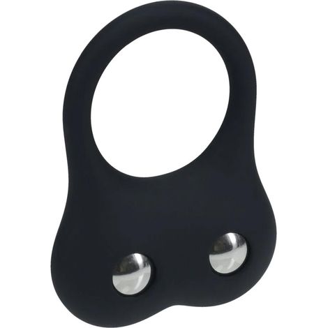 Anello per addestramento al pene in silicone - Taglia M - Nero (1/5)