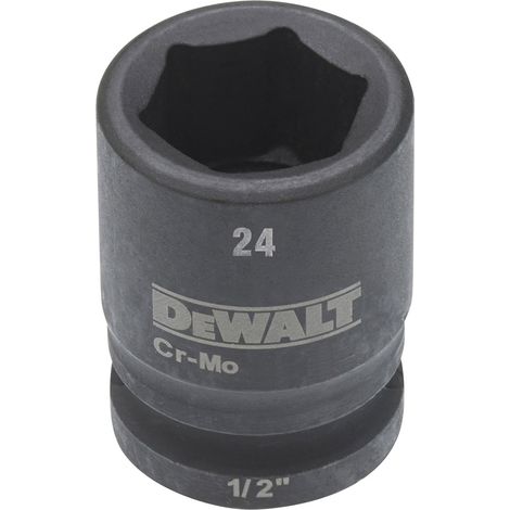 DEWALT Steckschlüssel kurz 24mm 1/2 schlagfest (1/2)