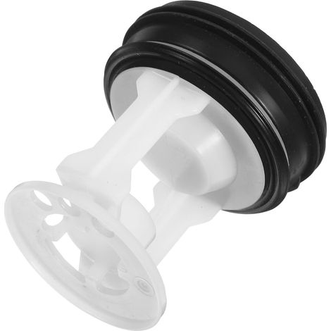 Filtre de Pompe et Bouchon de Vidange en Plastique Étanche pour Machine à Laver, Accessoire de Remplacement Compatible, Prévention des Obstructions pour Lave-Linge Domestique (1/5)
