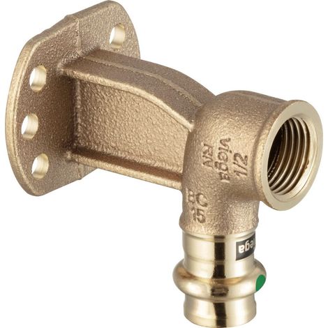Viega Profipress Sanpress-Rosone a muro, d 15mm, Rp 1/2 bronzo rosso o bronzo al silicio Modello 2225.6, 347307