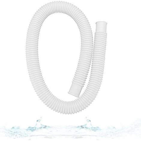 1,5 m langer Wasserschlauch als Ersatz für Pools, kompatibel mit Intex Coleman Summer Waves Pumpen (300/330/530/1000 Gallonen), weiß (1/5)