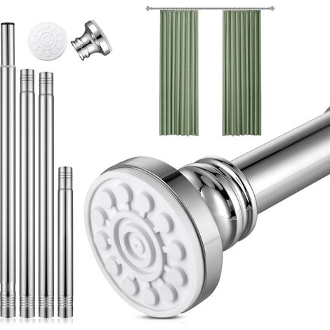 1 Tringle extensible,Acier inoxydable 304,Sans perçage,Diamètre 30mm,Charge 8kg,Salle de bain,Cuisine