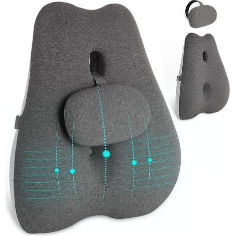 Coussin de soutien lombaire en mousse à mémoire de forme pour chaise de bureau (1/5)
