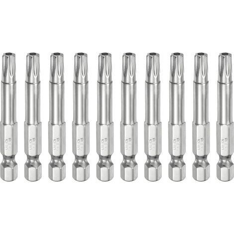 10Pcs T30 Embout Tournevis Torx 1/4" Hex Shank Longueur 2" (50mm) (1/5)