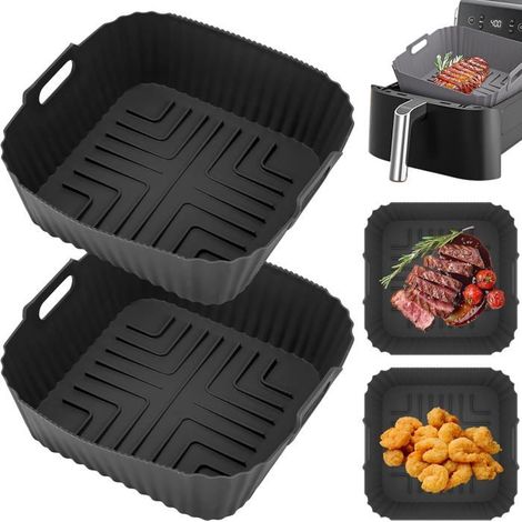 Stampo in silicone in 2 pezzi per friggitrice ad aria, accessori per friggitrice ad aria Ninja MAX PRO AF180EU, Philips XL 6.2L, friggitrice ad aria AF140EU 4.7L (1/4)