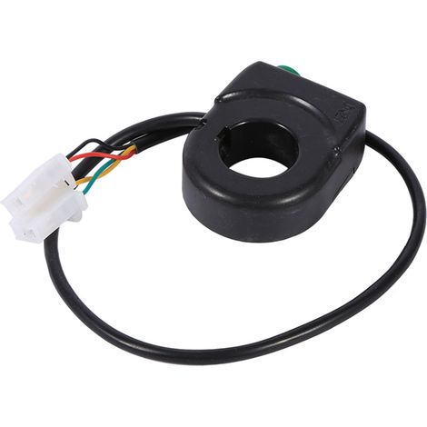 Klaxon et phare 12 V, interrupteur marche/arrêt noir au guidon pour moto et scooter (1/5)