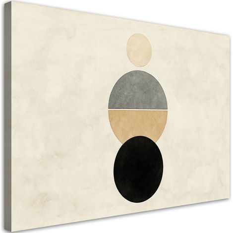 Quadro su tela, Forme geometriche Minimalismo Beige - 120x80 (1/3)