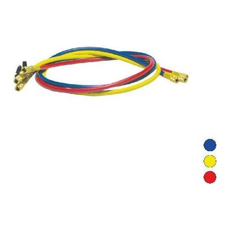 TUYAU FLEXIBLE FOUET 1500 MM RACCORDS EN LIGNE AVEC VANNE À BILLE 5 Taille : Rouge
