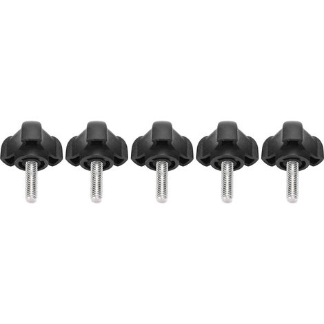 Lot de 5 vis de serrage manuelles M6 20 mm, vis de serrage triangulaires pour quincaillerie industrielle (1/5)