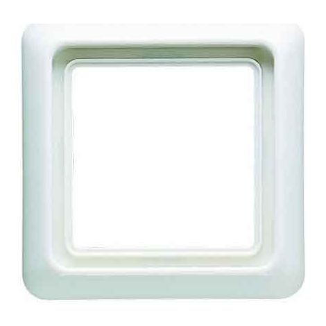 Jung Marco 90 x 90 mm, completo con brida de estanqueidad (IP44) 1 vía, CD 500, IP 44, termoplástico, blanco, montaje vertical y horizontal CD 681 WU W