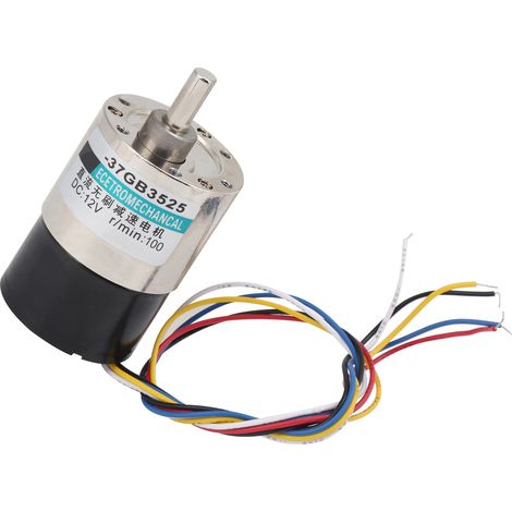 Mini-CW/CCW-bürstenloser Drehzahlreduzierungsmotor DC12V für CNC-Werkzeugmaschinen XD-37GB 100 U/min (1/5)