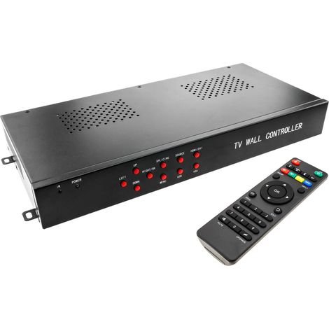 BeMatik - Matrice vidéo écrans muraux vidéo 9 3x3 CVBS HDMI DVI VGA (1/5)