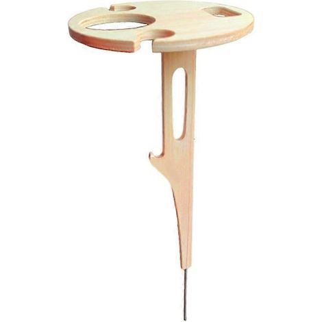 Étagère à vin autoportante, table pliable portable, étagère en bois (1/5)