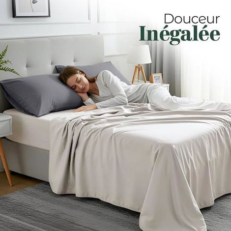 Lot de 2 Taie d'oreiller, 40x80 cm, Microfibre brossée, Fermeture enveloppe, Certifié Oeko-Tex, Chambre à coucher (1/5)